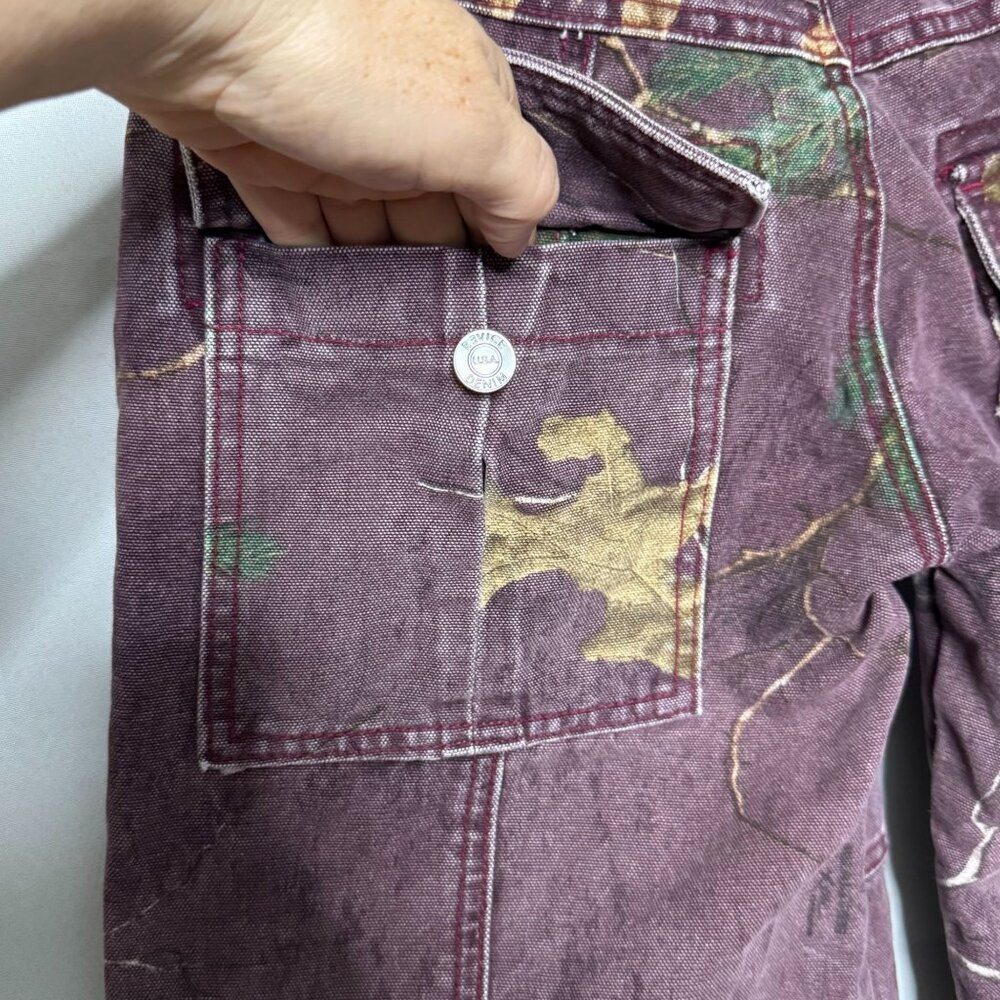 REVICE Purple Cargo Flare Jeans - Picture 9 of 15